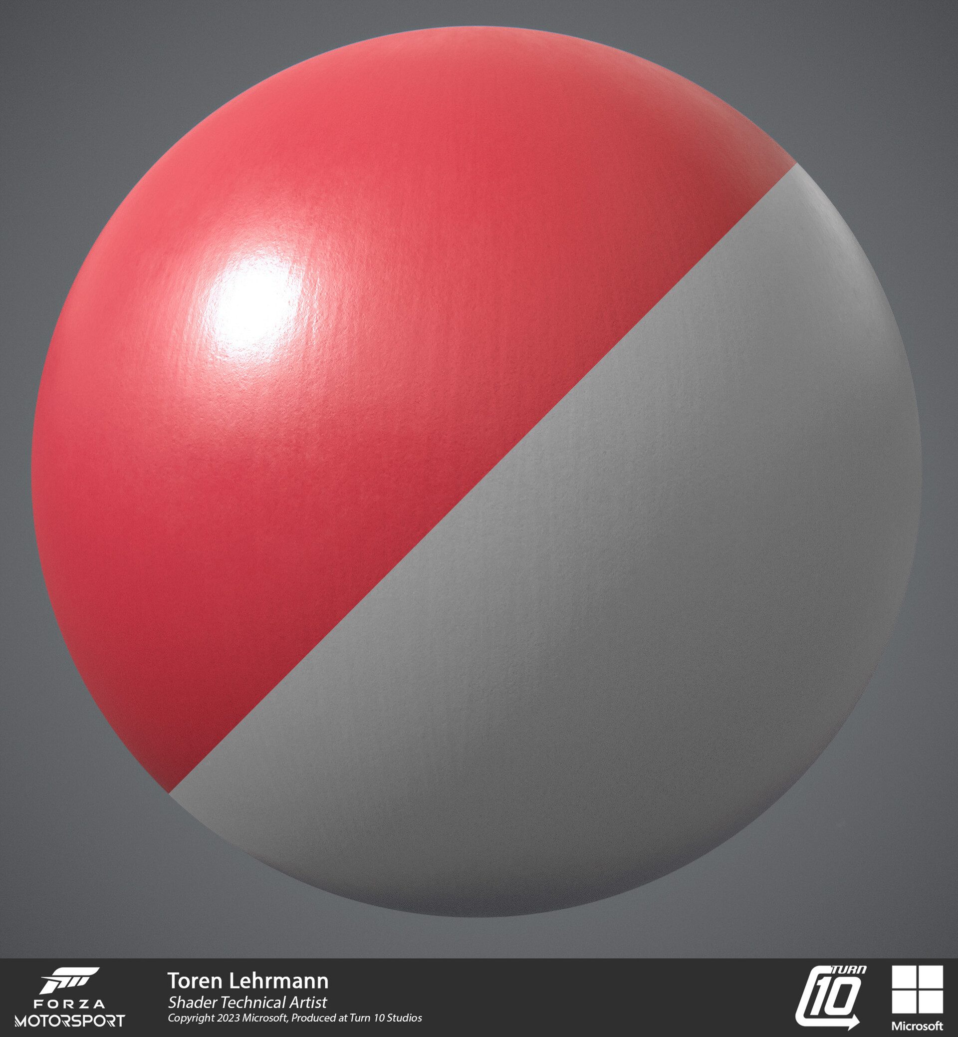 Forza Motorsport - Materials: Paint Material (used as a base for rumble strips and any painted surface)
