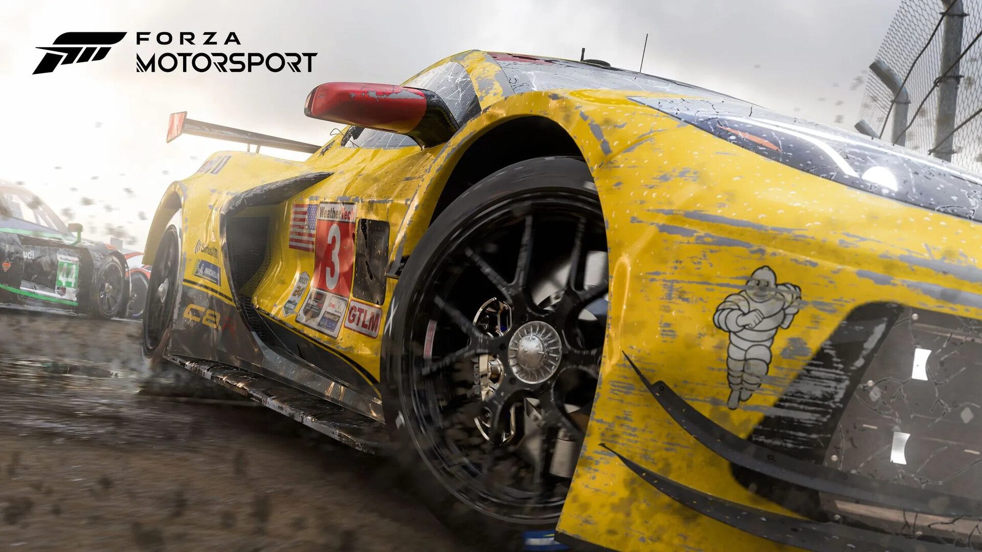 Forza Motorsport - Xbox Showcase 2022: This shot shows the new scrape and dirt textures applied to the cars. I worked with the car team to create a procedural setup via Substance 