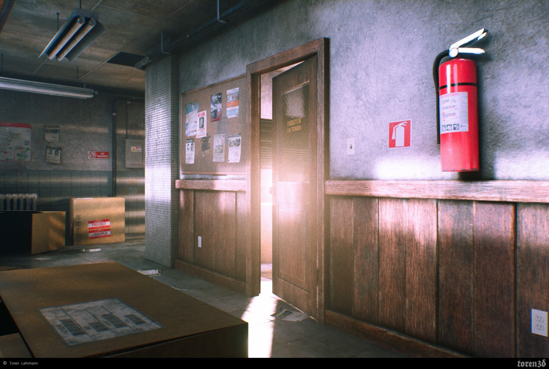 Hallway Crime Scene, image 1