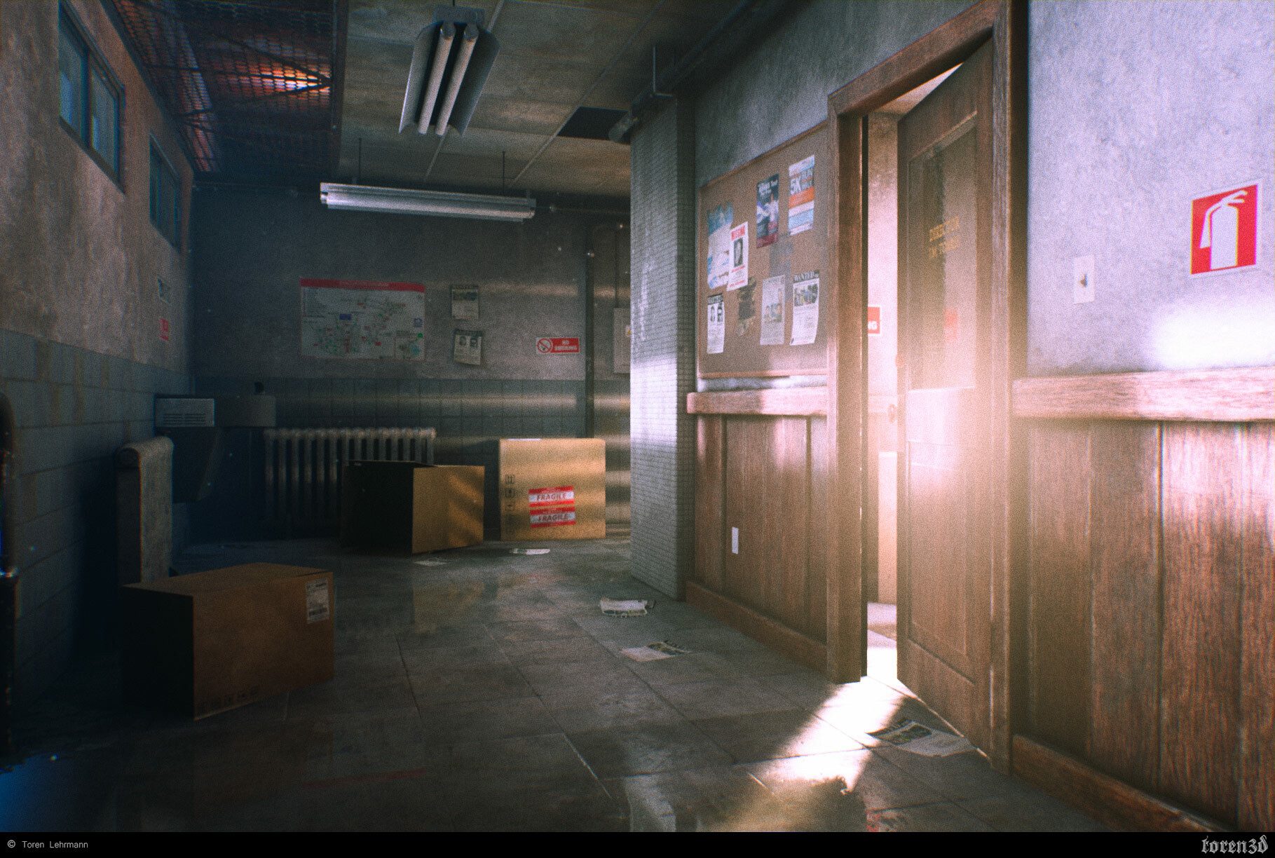 Hallway Crime Scene, image 2