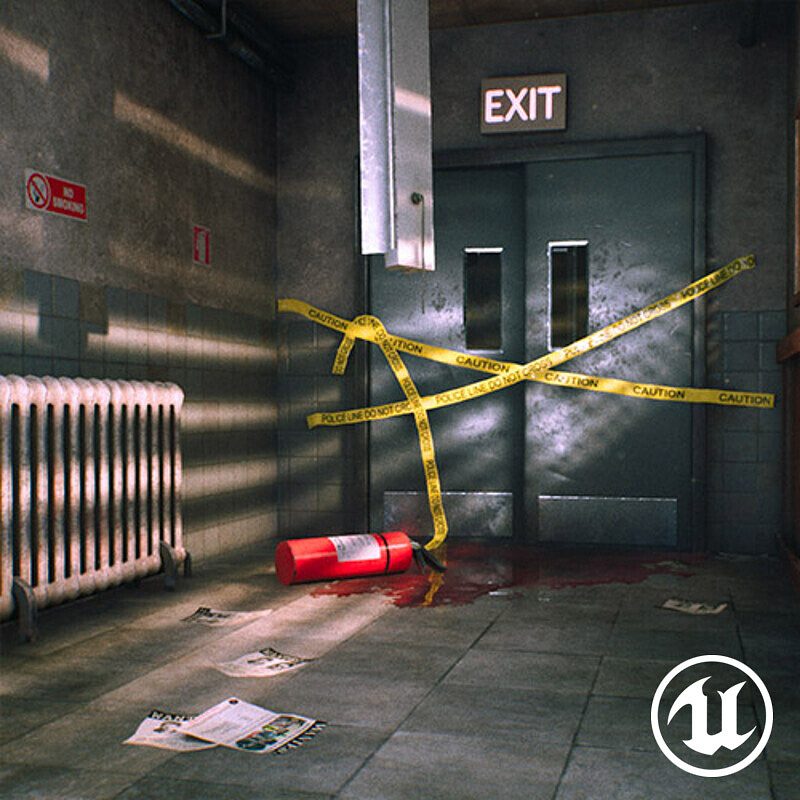Hallway Crime Scene
