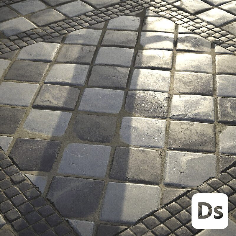Patterned Tile Material