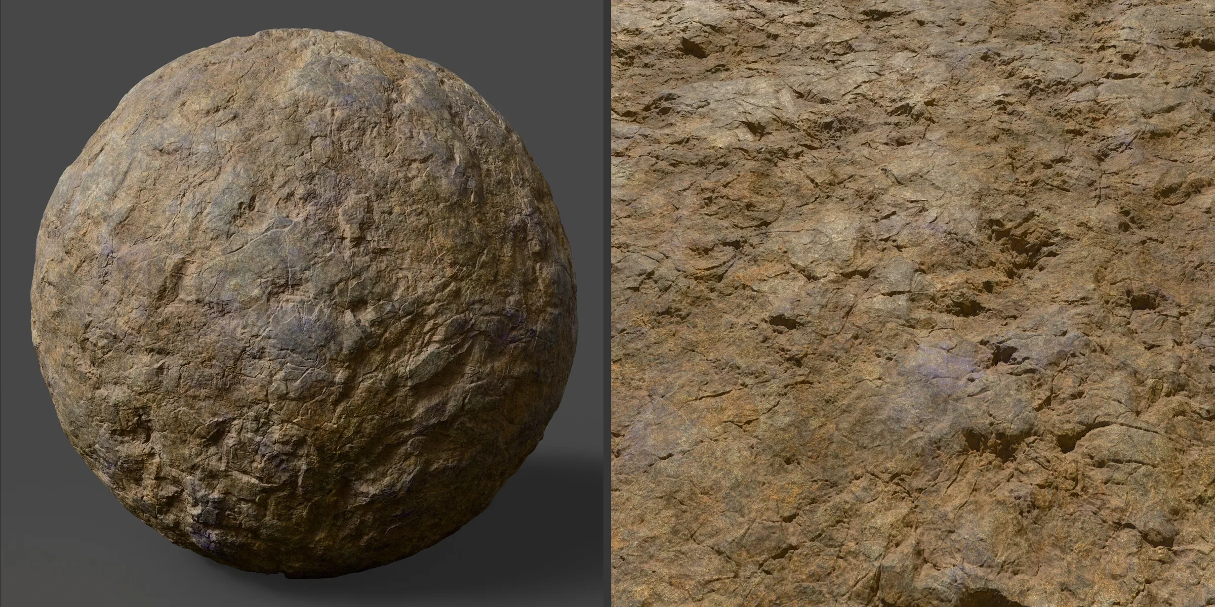 Procedural ARPG Style Environment: Bed Rock Material - 100% Substance Designer