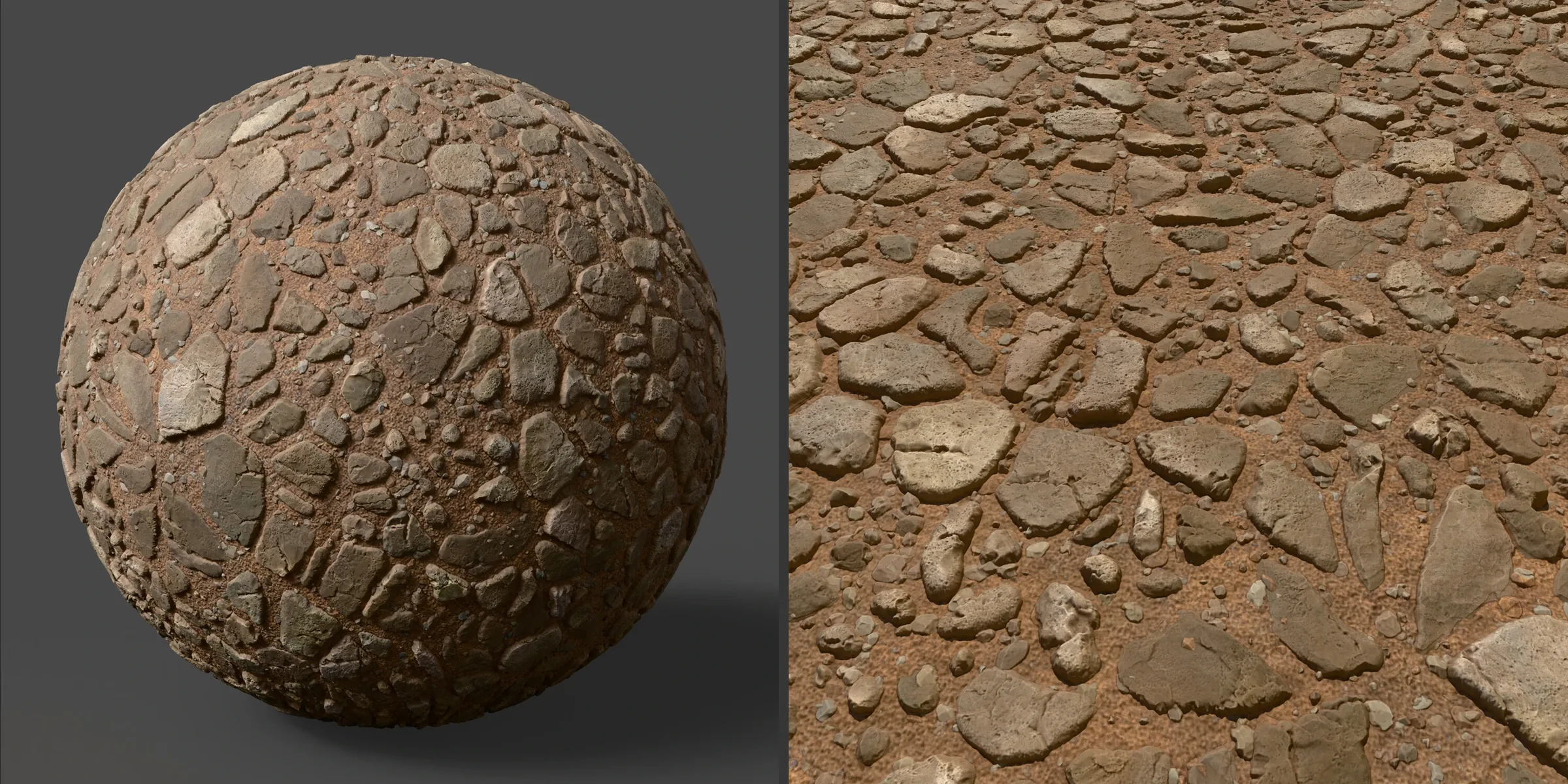 Procedural ARPG Style Environment: Cobblestone Material - 100% Substance Designer
