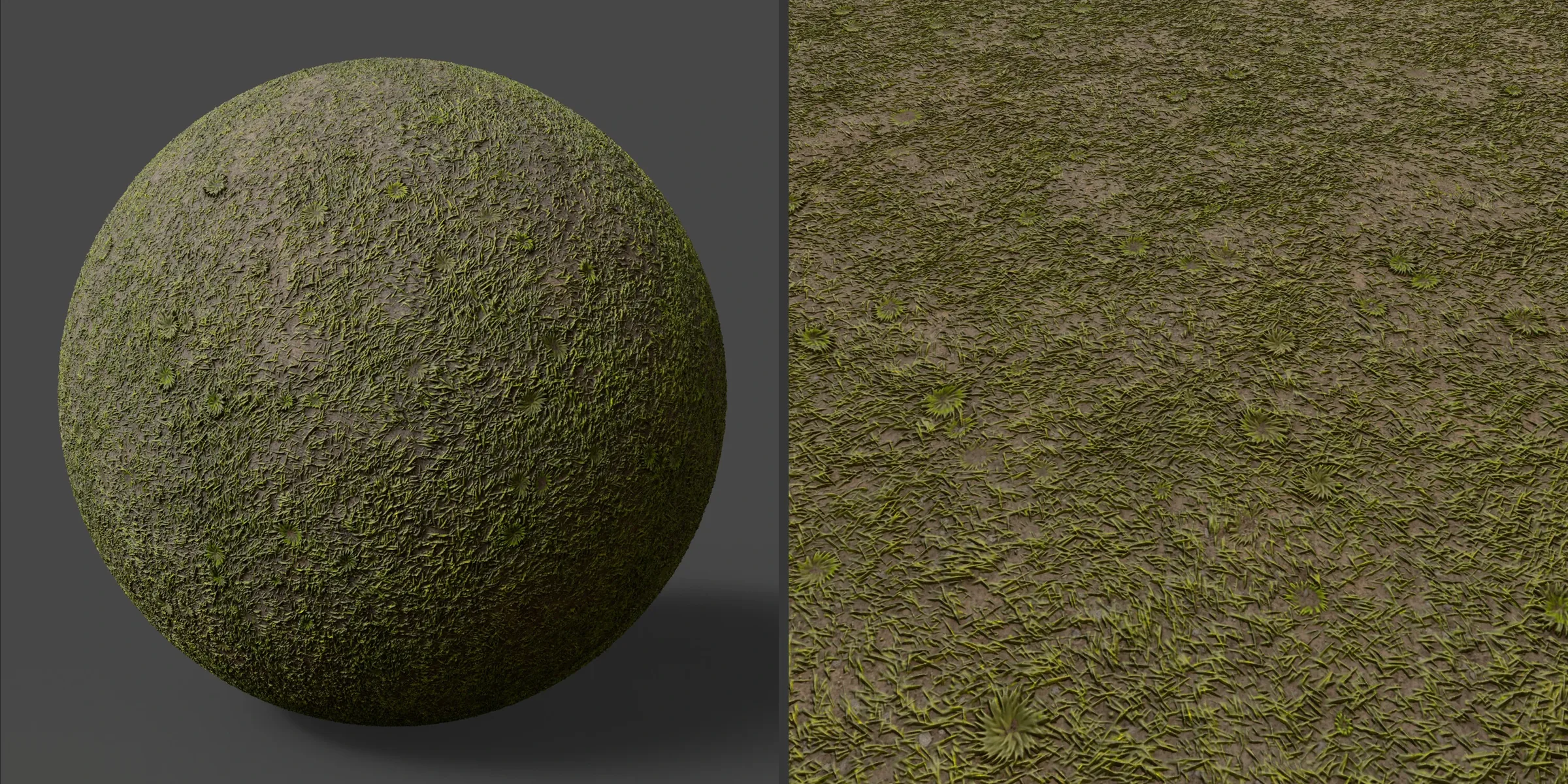 Procedural ARPG Style Environment: Grass Cover Material - 100% Substance Designer