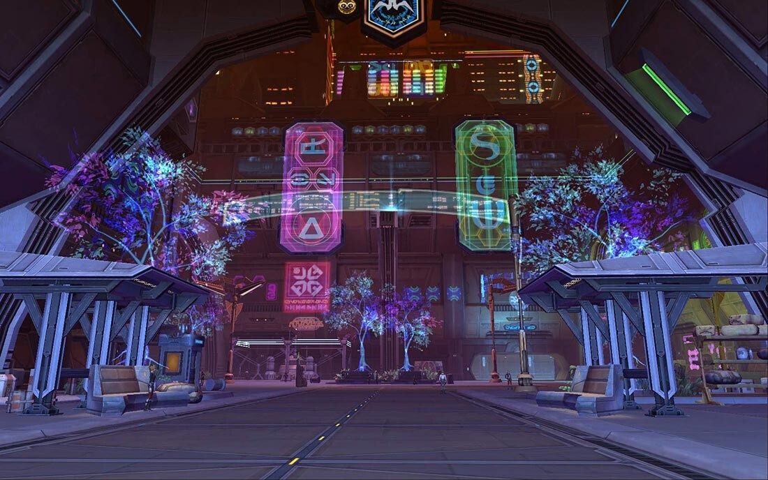 Star Wars: The Old Republic: Nar Shaddaa - Building layout and set dressing.